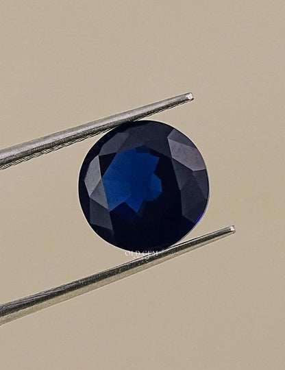 Sapphire Blue Round Cut Loose Gemstone Gemstone