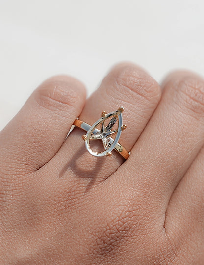 Pear Shape Semi Mount Engagement Ring Engagement Ring