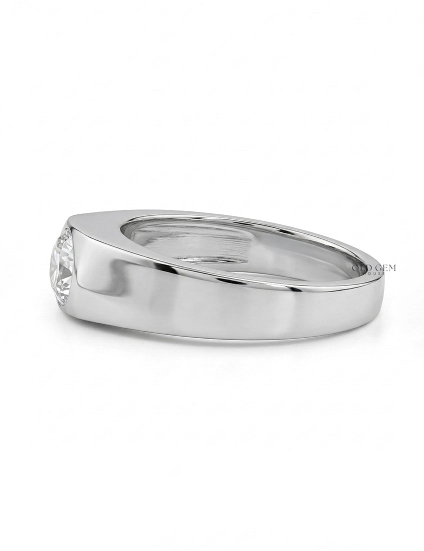 Shield Cut Lab Diamond Men`s Wedding Band Men's Jewelry