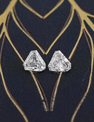 Shield Cut Lab Grown Diamond Pair