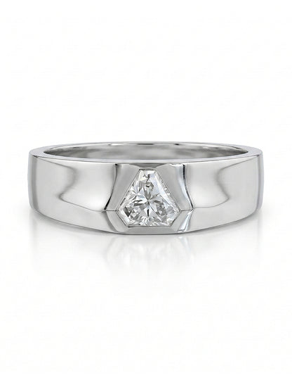 Shield Cut Lab Diamond Men`s Wedding Band Men's Jewelry