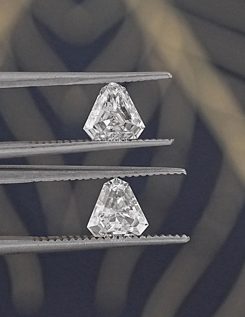 Shield Cut Lab Grown Loose Diamond Matching Pair