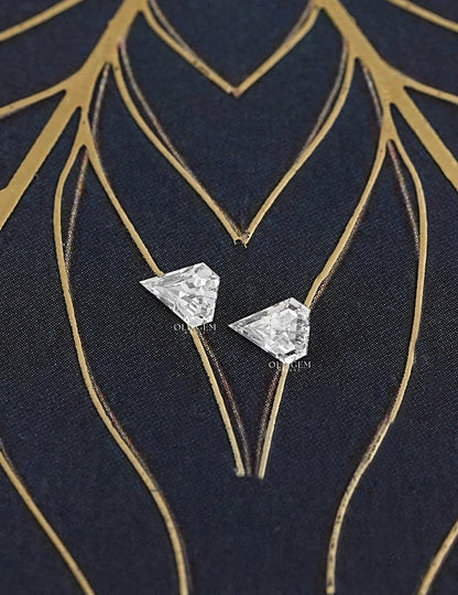 Shield Cut Lab Grown Diamond Pair