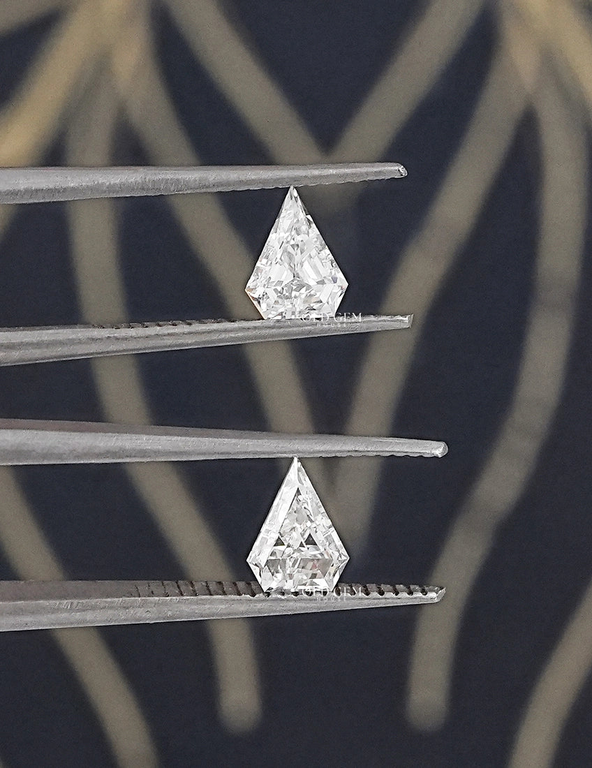 Shield Cut Lab Grown Diamond Pair