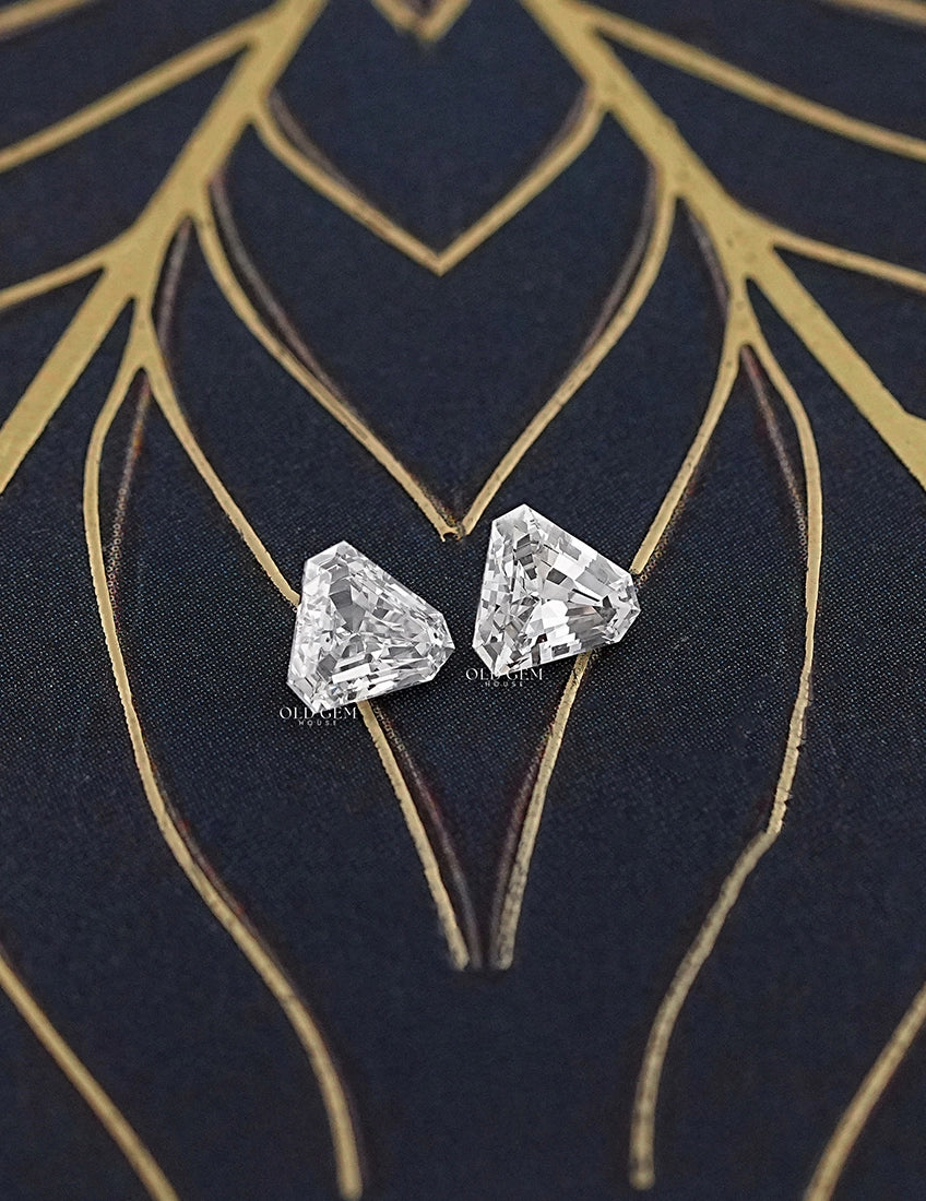 Shield Cut Lab Grown Loose Diamond Matching Pair