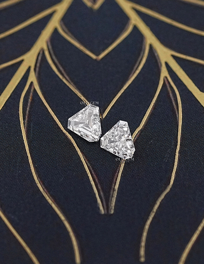 Shield Cut Lab Grown Loose Diamond Matching Pair