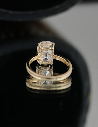 Old Mine Cushion Solitaire Ring