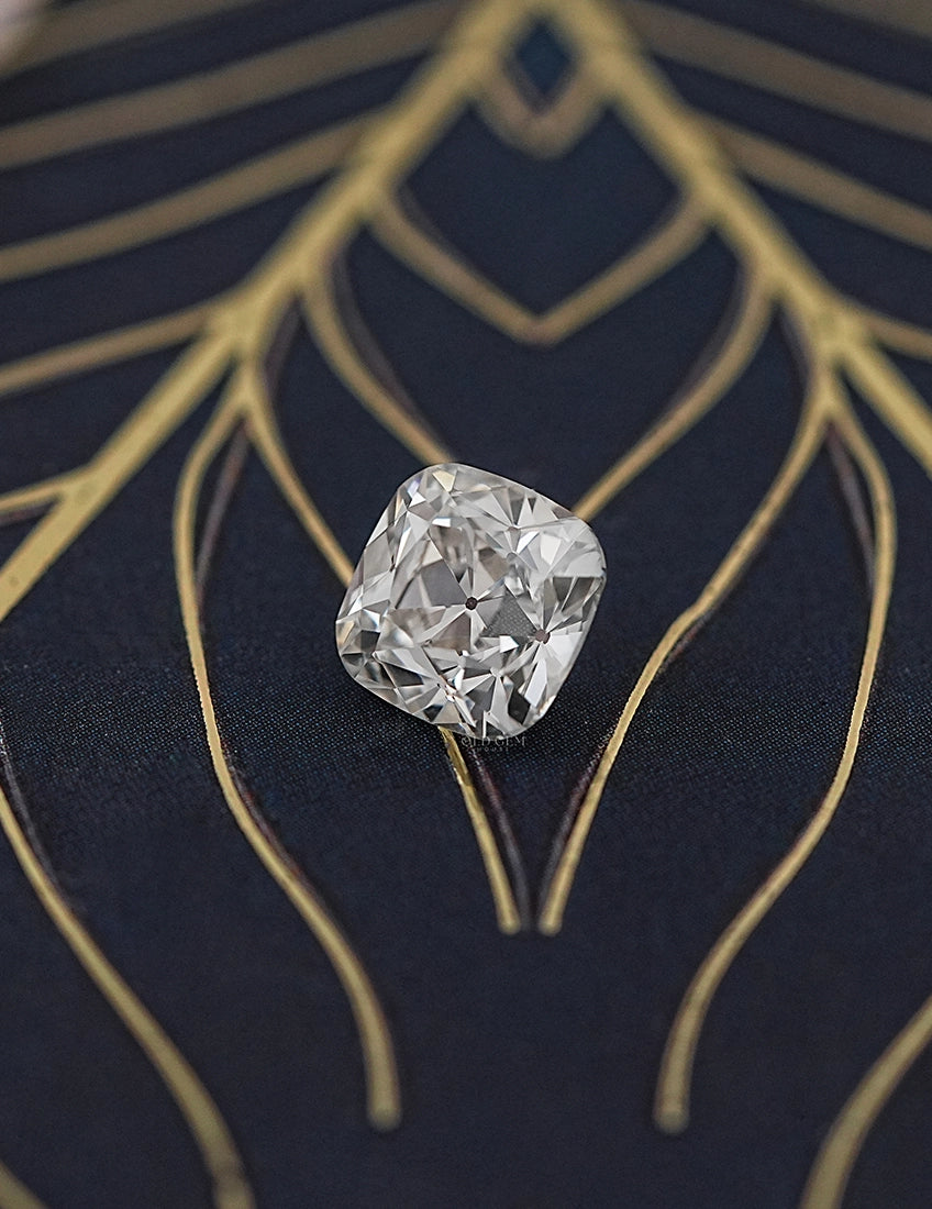 Old Mine Cut Square Cushion Loose Diamond Lab Grown Diamond