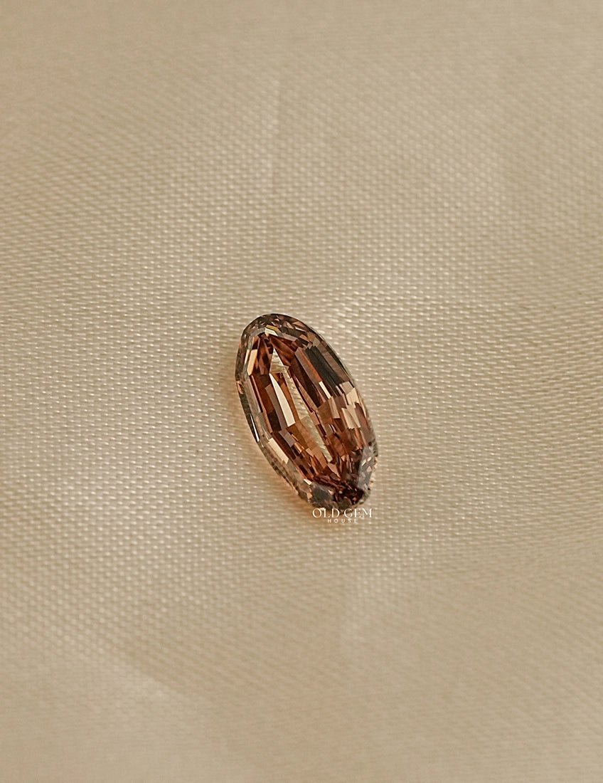 Step Cut Moval Lab Loose Champagne Diamond Lab Grown Diamond