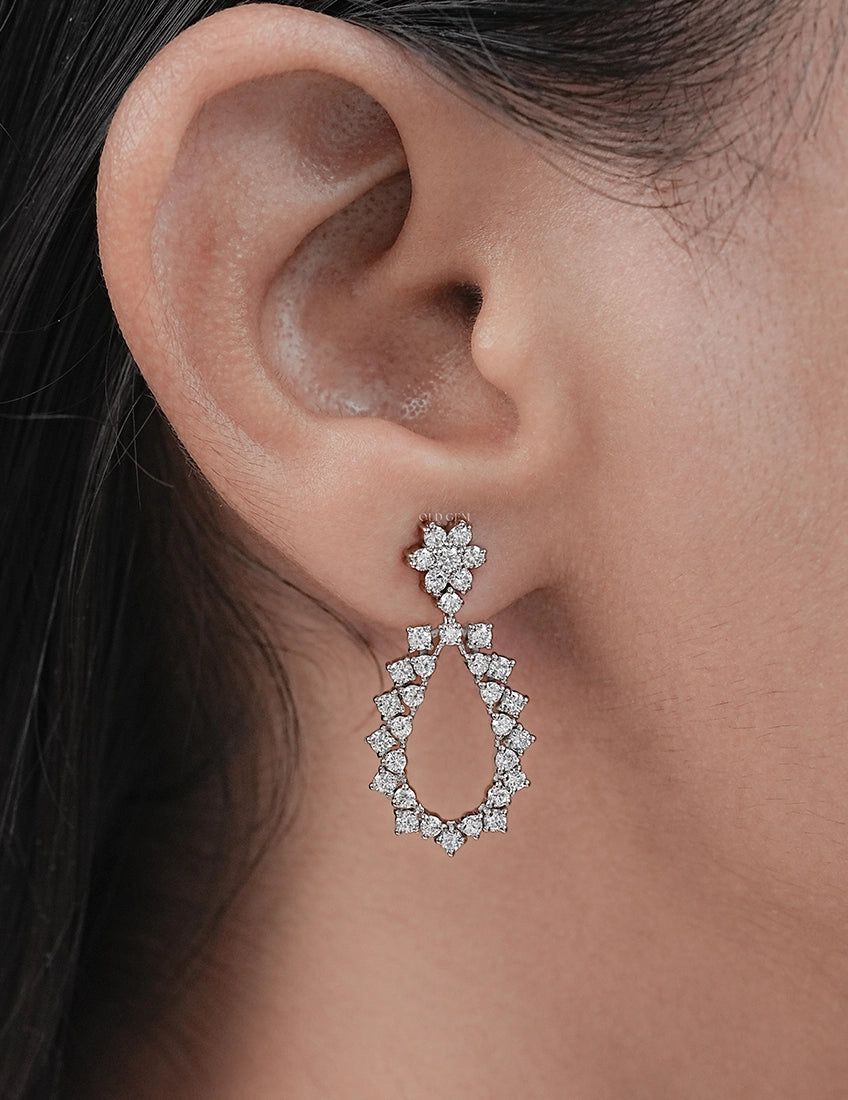 Pear Shape Drop Earrings