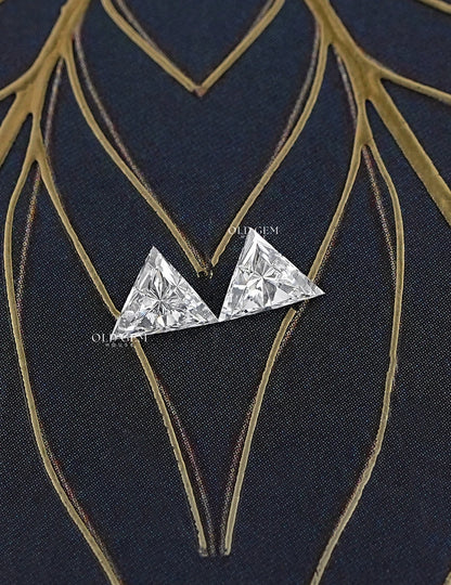 Triangle Cut Lab Grown Diamond Pair