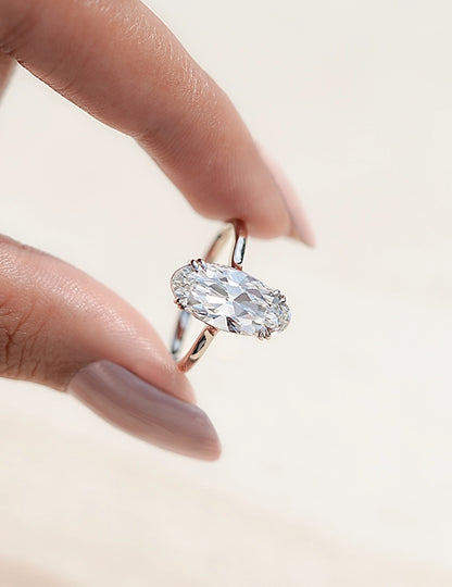 Old Mine Moval Diamond Ring