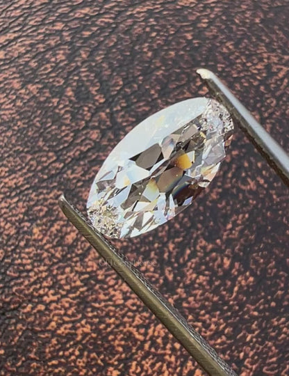 Old Mine Moval Lab Diamond --2.60 Ct