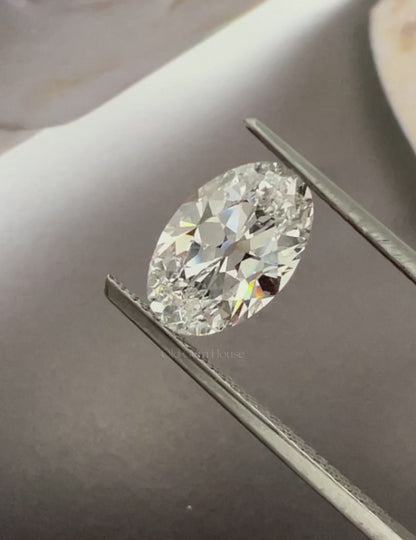 Old Mine Oval Lab Diamond -1.95 Ct