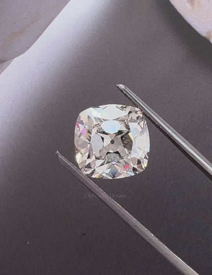 Square-shape Old Mine Cushion Lab Diamond -- 4.85 Ct