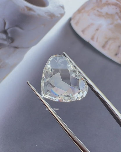 Rose Cut Heart Shape Lab Grown Diamond