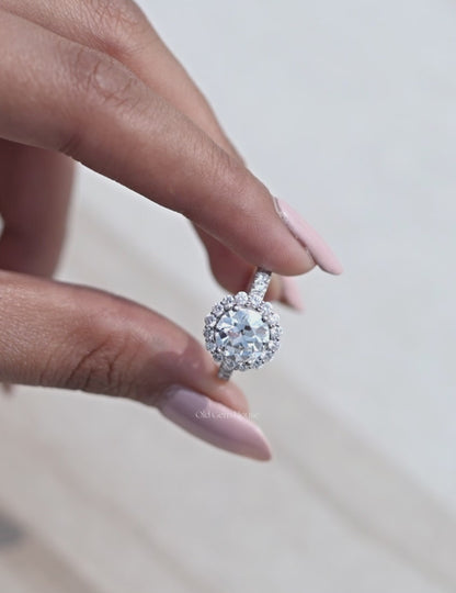 Old European Cut Halo Ring