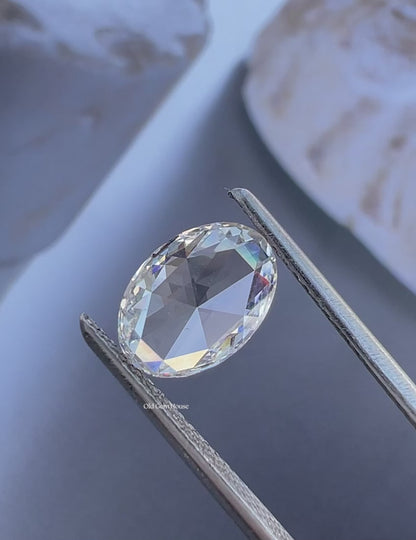 Rose Cut Oval Lab Diamond