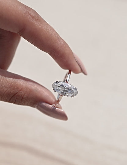 Old Mine Moval Diamond Ring