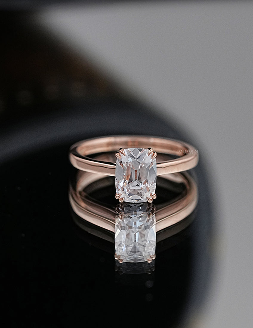 Old Mine Cushion Cut Ring